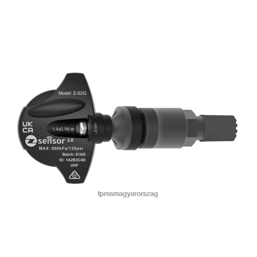 TPMS Érzékelő 6XPNPX98 - csere 20154 tpms szenzor 433mhz fém szelepszár - sötétszürke